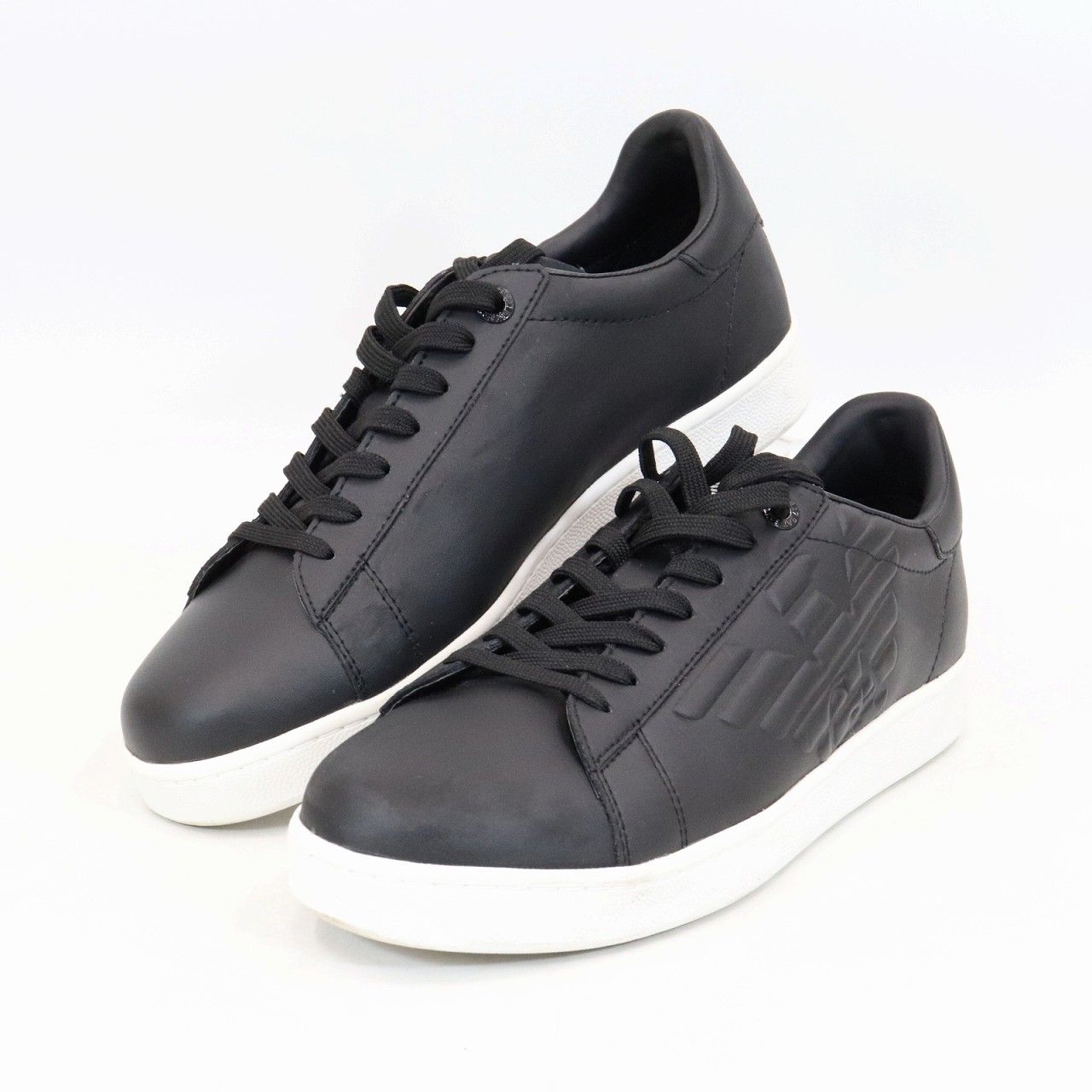 関税込 EA7 EMPORIO ARMANI レザー ローカットスニーカー 革 EMPORIO ARMANI EA7 (エンポリオ アルマーニ) レザー ローカット