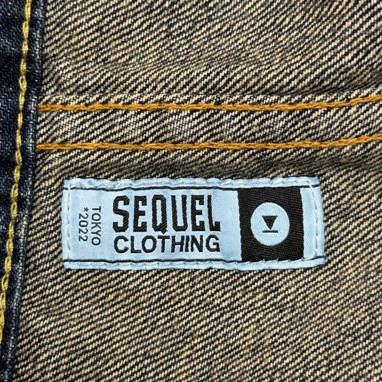 【美品】シークエル✕フラグメント 2nd タイプ　ダメージデニムジャケット fragment design SEQUEL シークエル × Fragment Design
