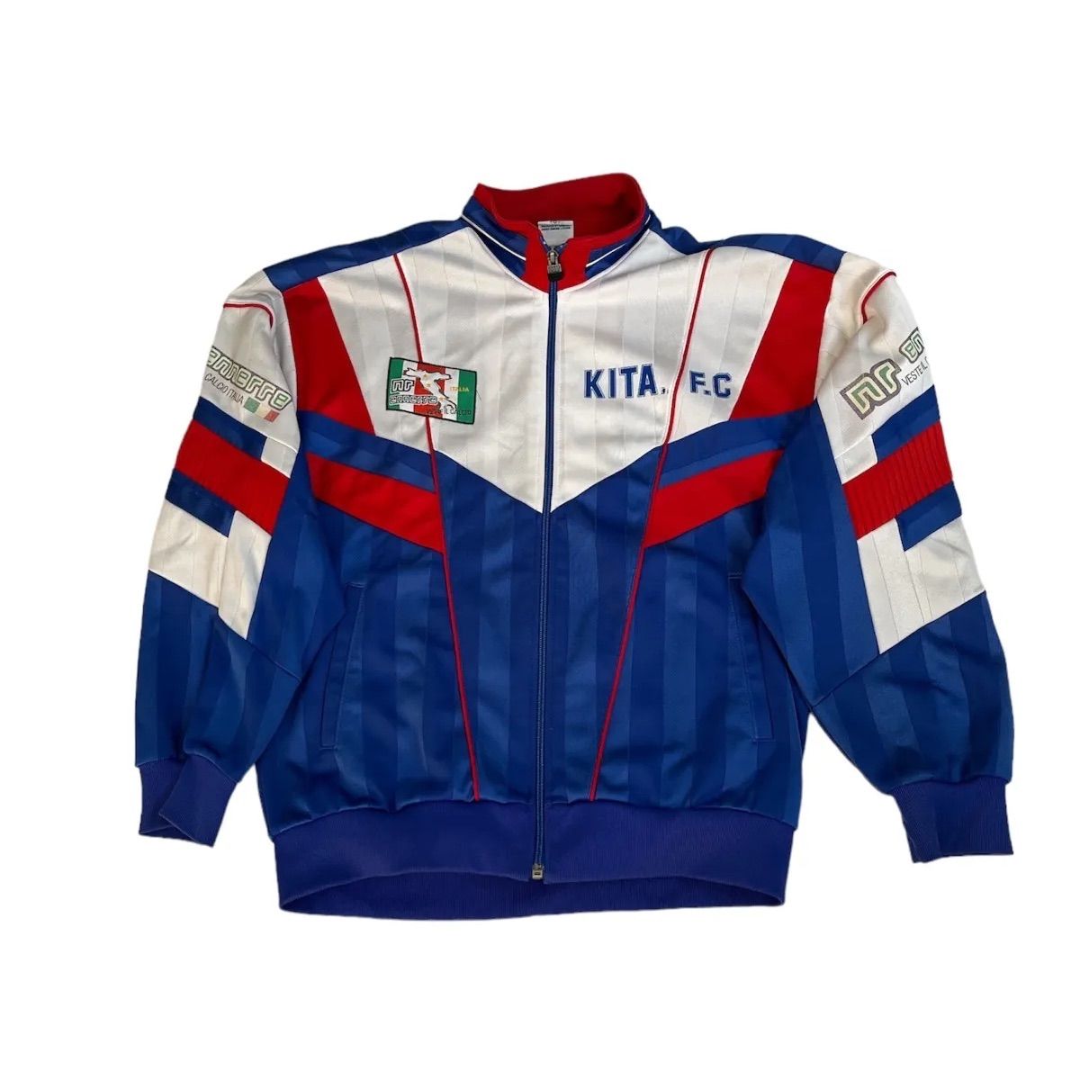 【最新入荷】 ennerre nr ジャージジャケット メルカリ - 青&白 その他