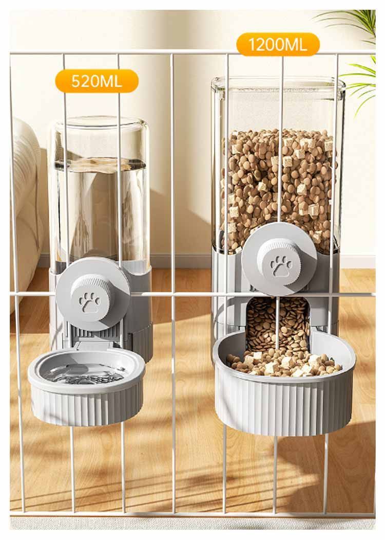 給水 イヌ ウサギ 小鳥 猫/中小犬用 自動給餌器+自動給水器