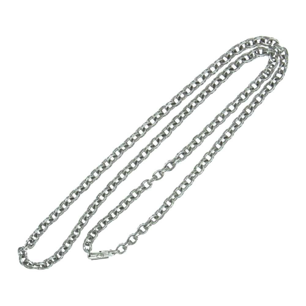 CHROME HEARTS クロムハーツ（原本無） PAPER CHAIN 24 ペーパーチェーン ネックレス 24inch 24インチ シルバー系【美品】【中古】 CHROME HEARTS クロムハーツ（原本無） ネックレス PAPER CHAIN 24inch