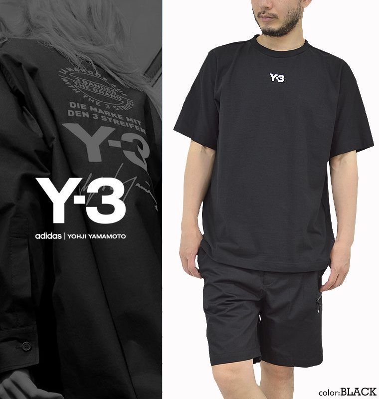 新品【Mサイズ】Y-3 ワイスリー CENTER FRONT LOGO TEE(20TH