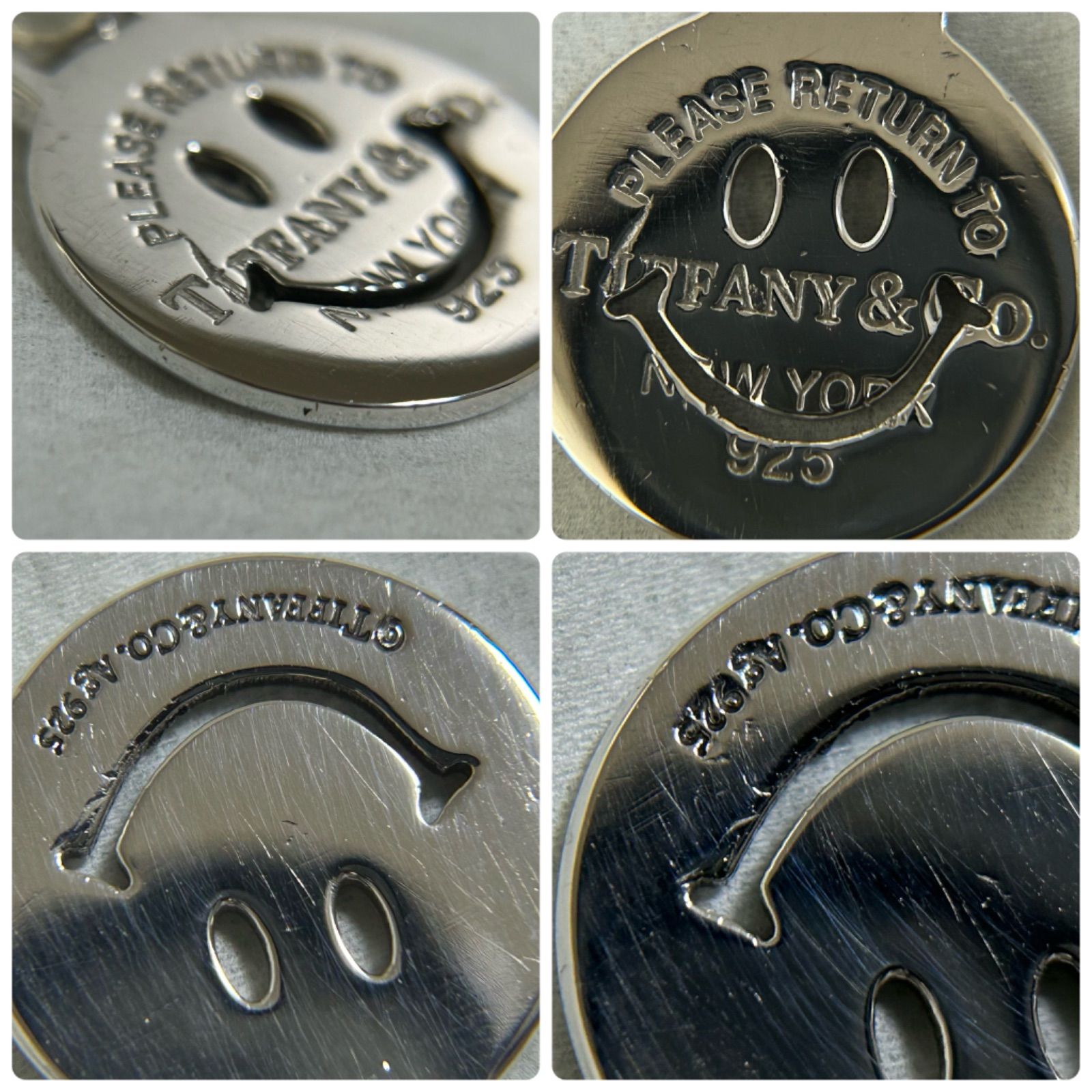 ティファニー　ネックレス　ニコちゃん TIFFANY&Co. ティファニー シルバー ネックレス TIFFANY＆Co. T