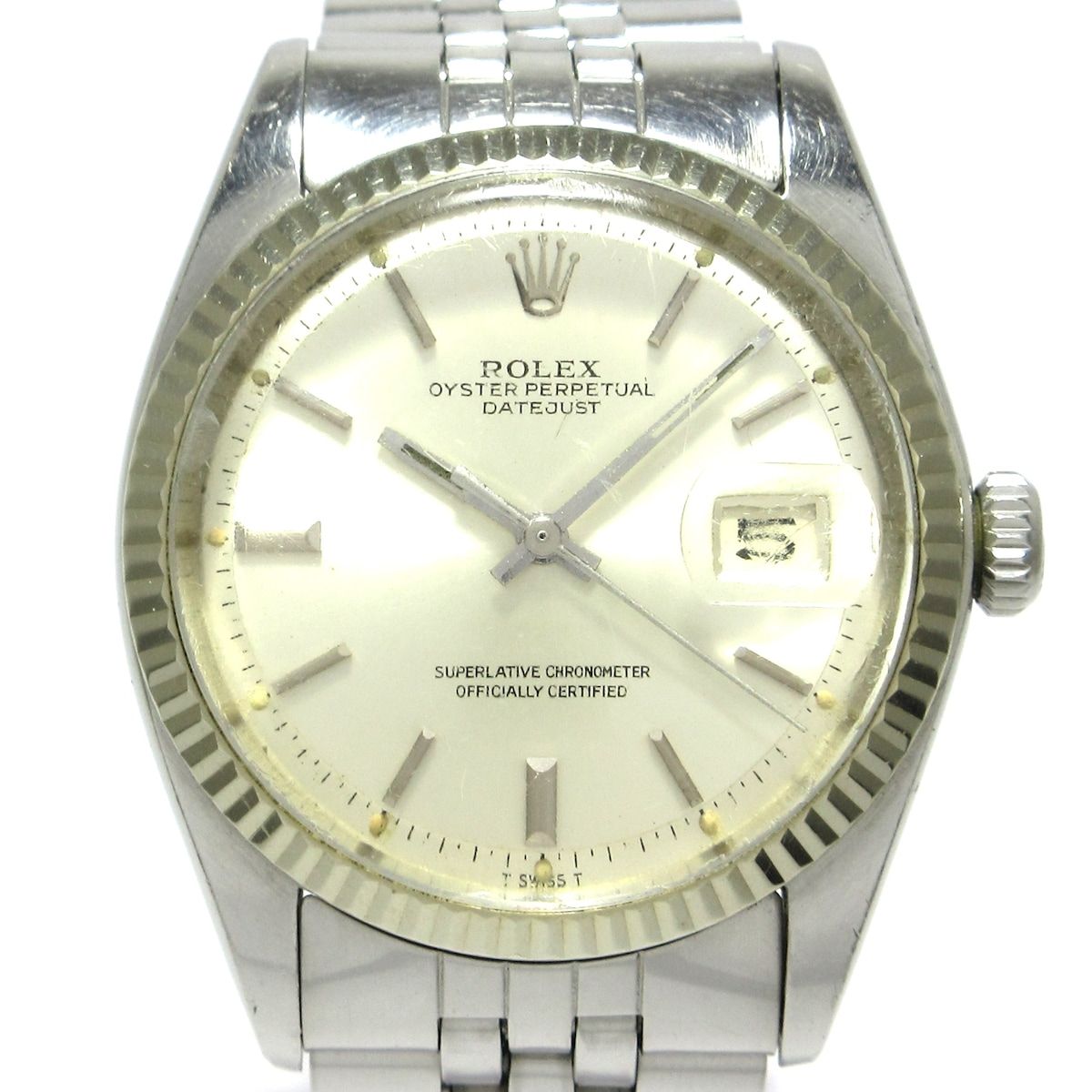 ROLEX(ロレックス) 腕時計 デイトジャスト 1601 メンズ SS×K18WG/プラ 