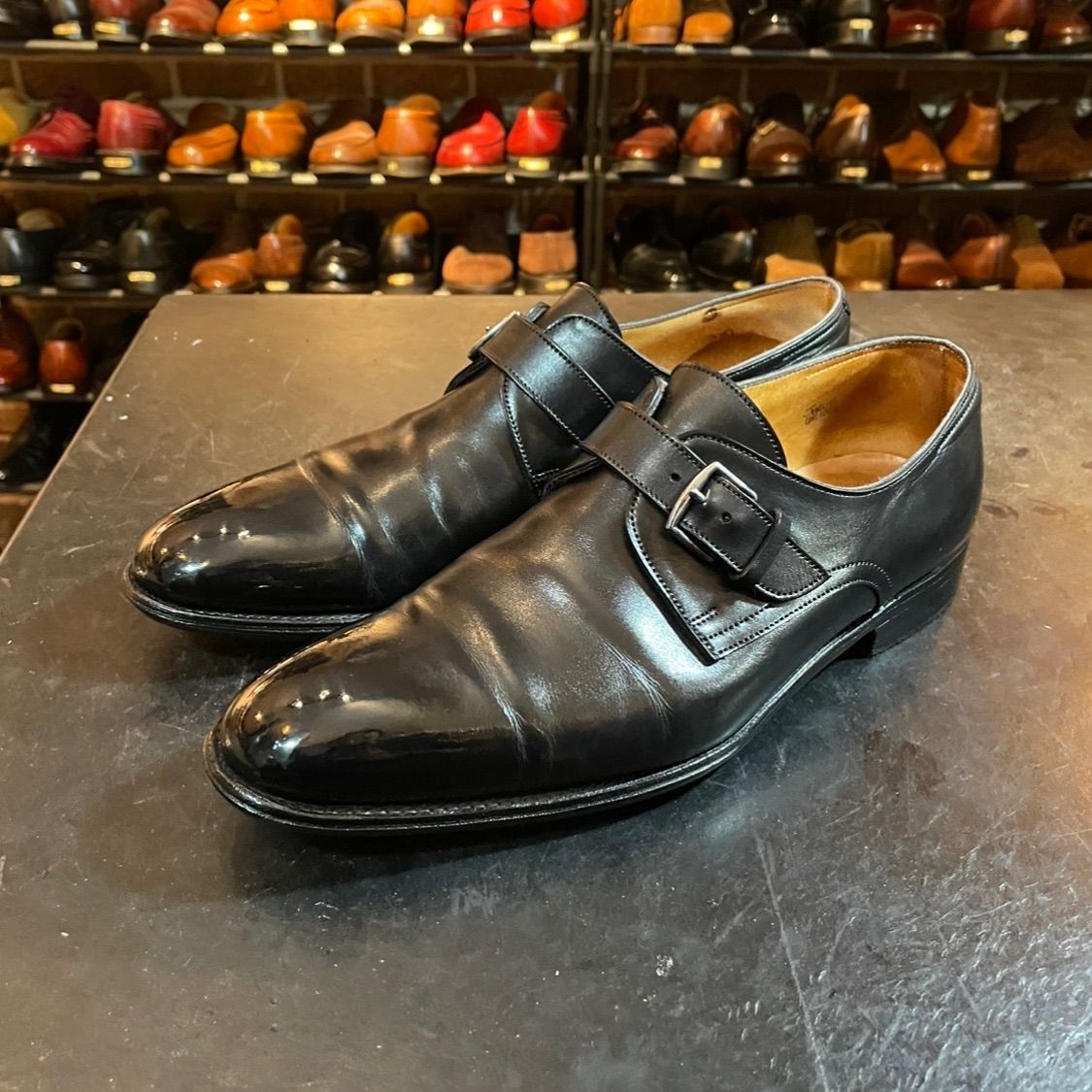 HERMES JOHN LOBB エルメス ジョンロブ HERMES エルメス(JOHN LOBB製 ジョンロブ製) シングルモンク モンク