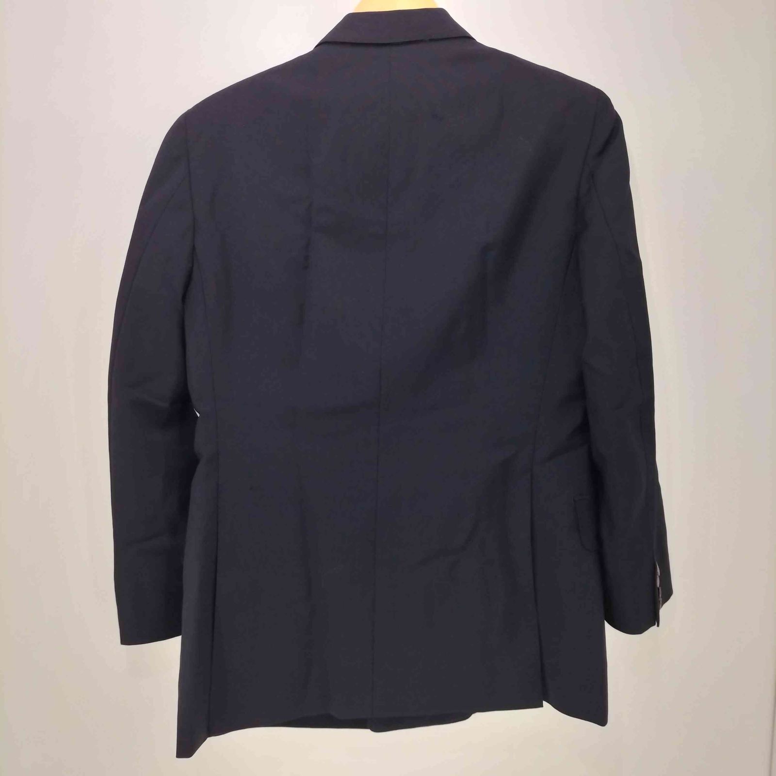 バーバリーズ BURBERRYS 80-90s WOOL＆MOHAIR 紺ブレ 金ボタン 