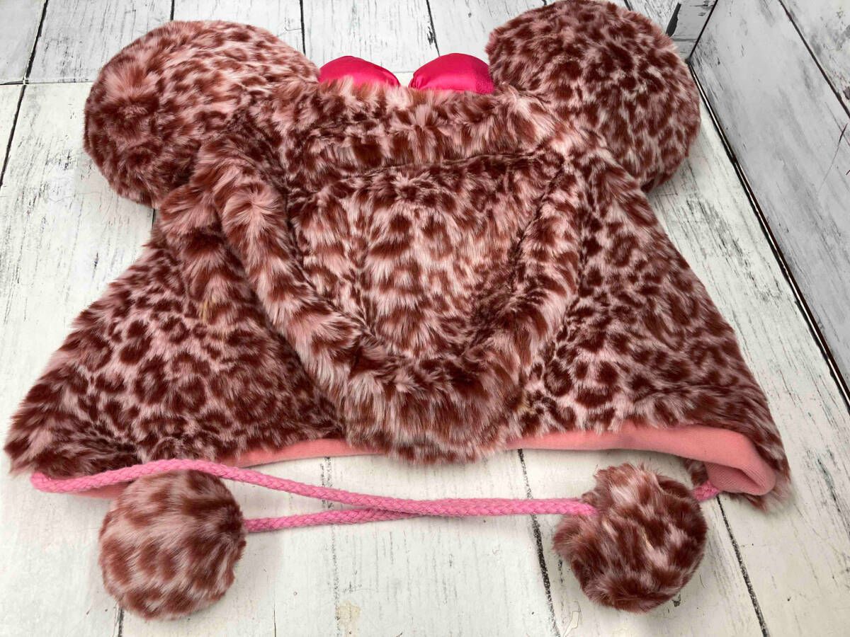 東京ディズニーリゾート ファンキャップ ヒョウ柄 ピンク