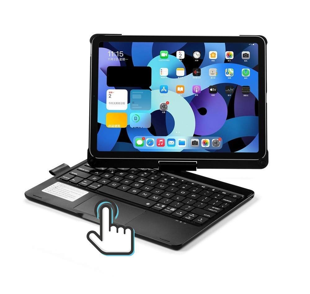 iPadAir4/Air5/iPadPro11_ブラック iPad Air5 iPadAir4 iPadPro11 キーボード ケース タッチパット搭載 バックライト 360度回転 Apple Pencil 収納 充電 折り畳み iPadAir5 10.9 イ