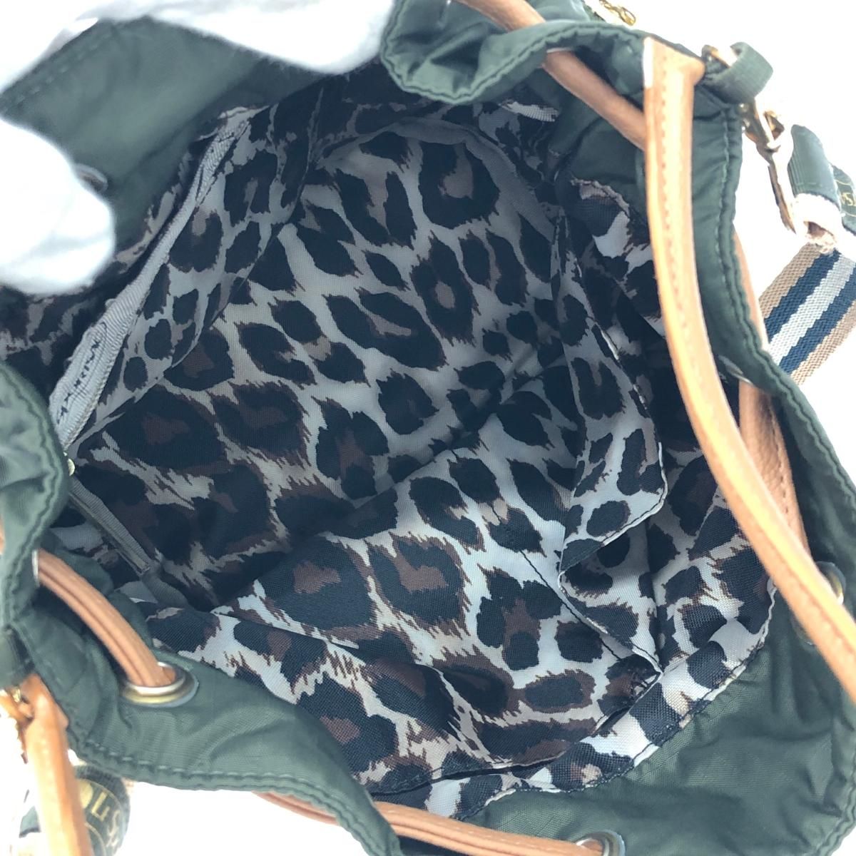 極美品✨️レスポ× メゾンドリーファー ミニボストンバッグ カーキ2way LeSportsac レスポートサック メゾンドリーファー 2WAYバッグ