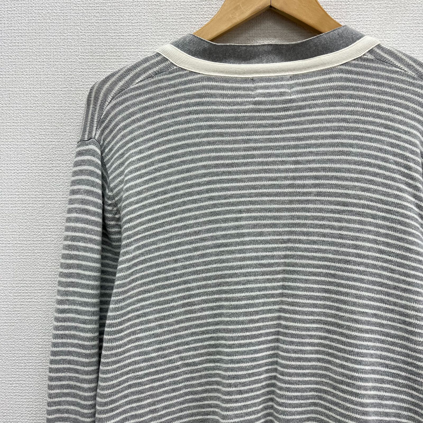 STUSSY ステューシー ボーダー カーディガン L 10122698 - メルカリ
