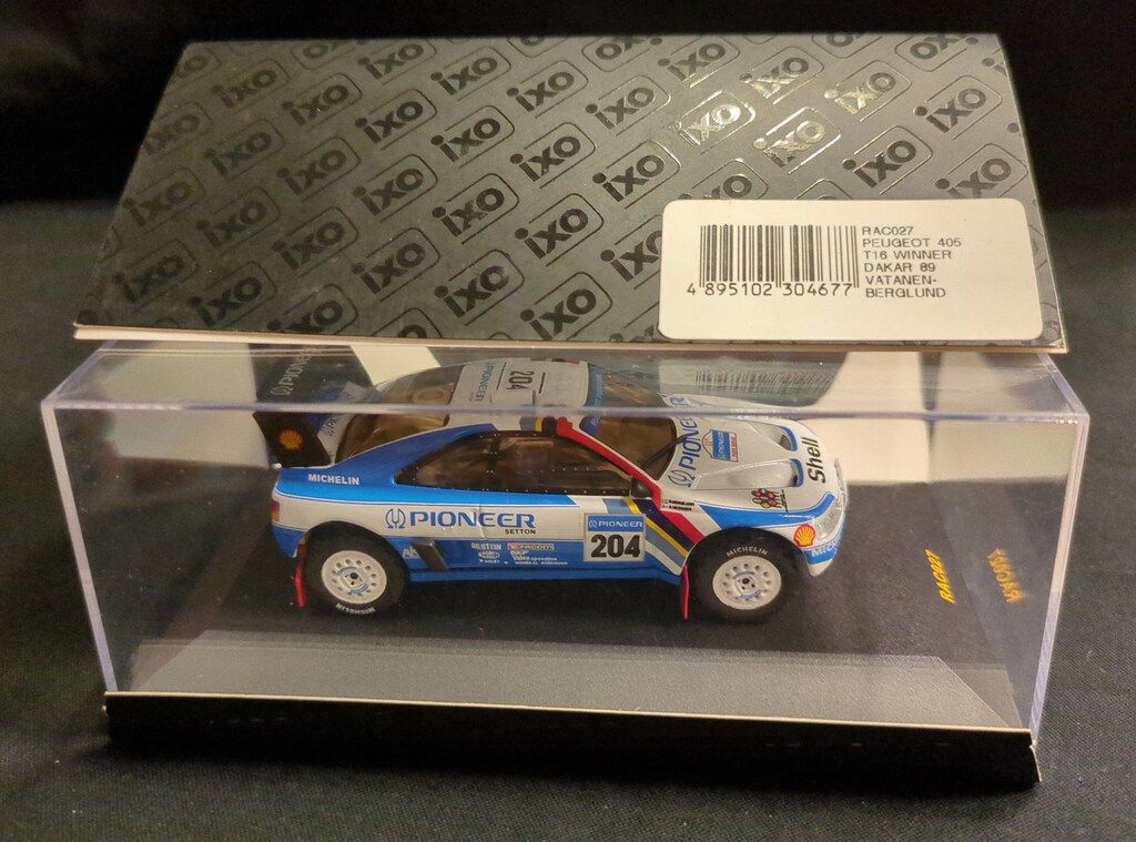 ixo MODELS 1/43 PEUGEOT 405 T16 Winner DAKR 89 VATANEN