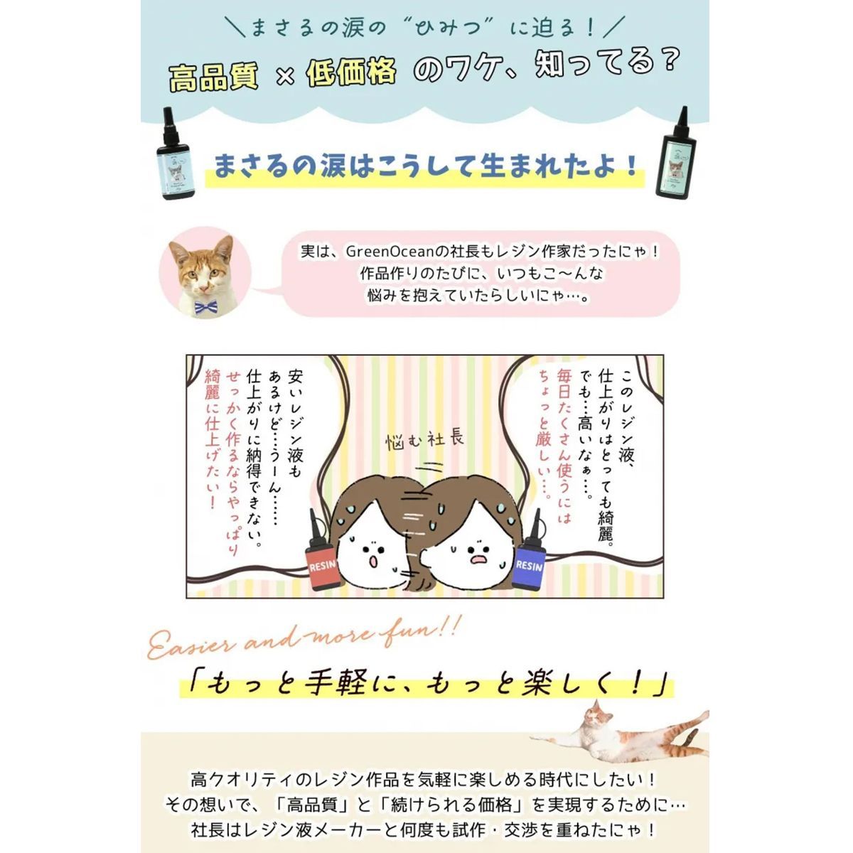 まさるの涙 70ｇ  レジン液　4本 まさるの涙 さらさらタイプ4本 70g UV LED レジン液 レジン｜Yahoo