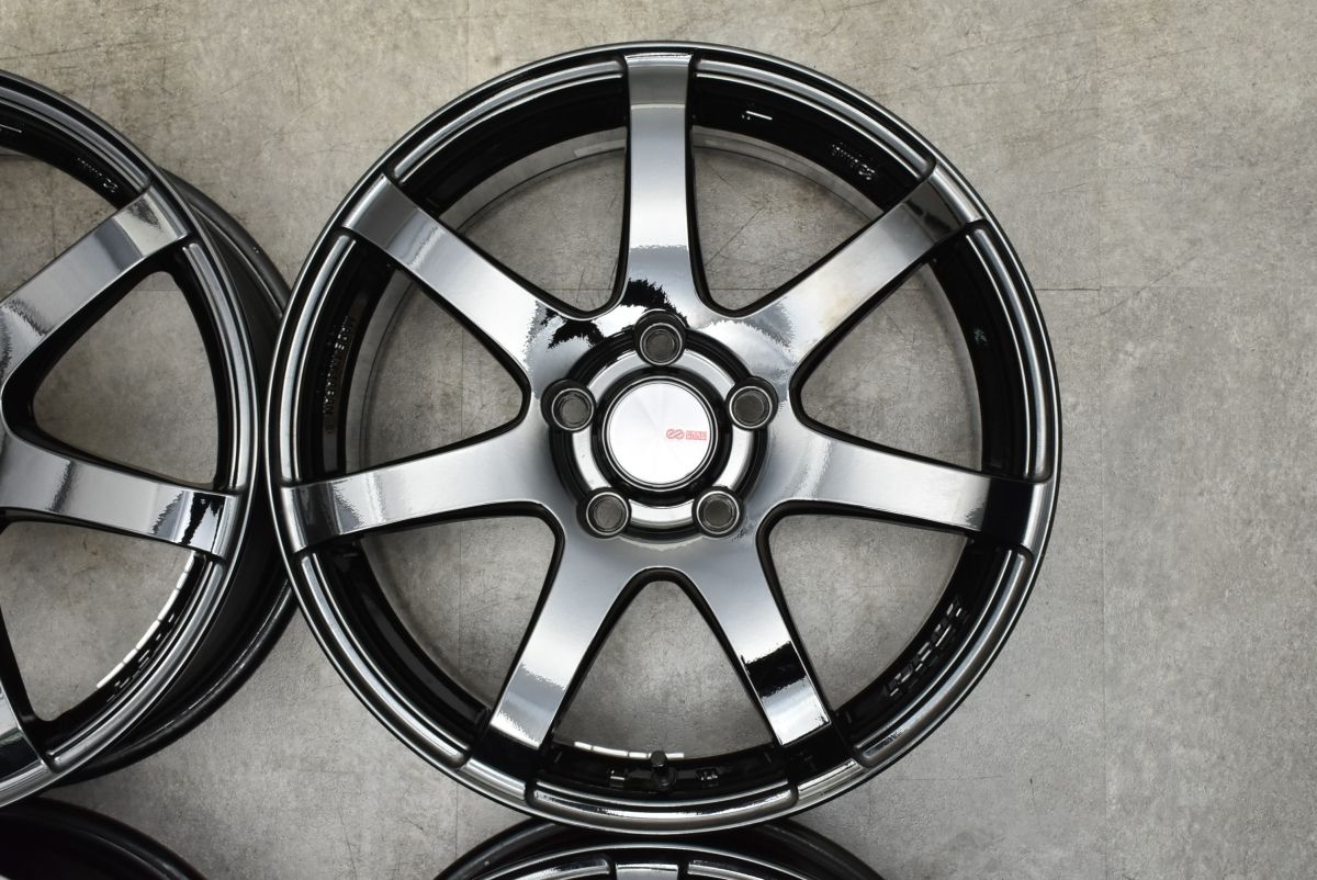 美品】ENKEI エンケイ PF07 17in 7J +48 114.3 プリウスα C-HR 美品】ENKEI エンケイ PF07 17in 7J +48 114.3 プリウスα C-HR