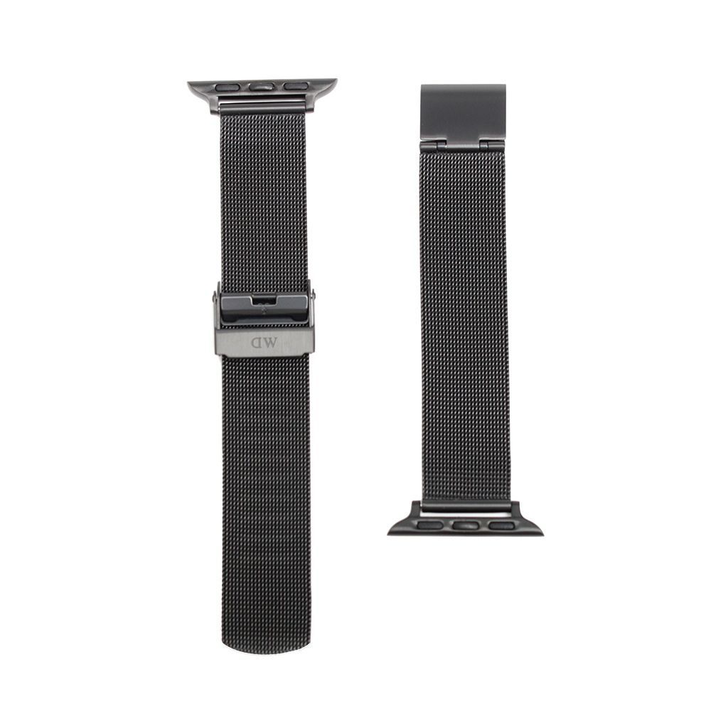 ダニエルウェリントン DANIEL WELLINGTON 替えベルト Smartwatch Mesh Strap Black メッシュ ステンレススティール アップルウォッチ用 ブラック おしゃれ 人気 ブランド 誕生日 記念 プレゼント ギフト 送料無料