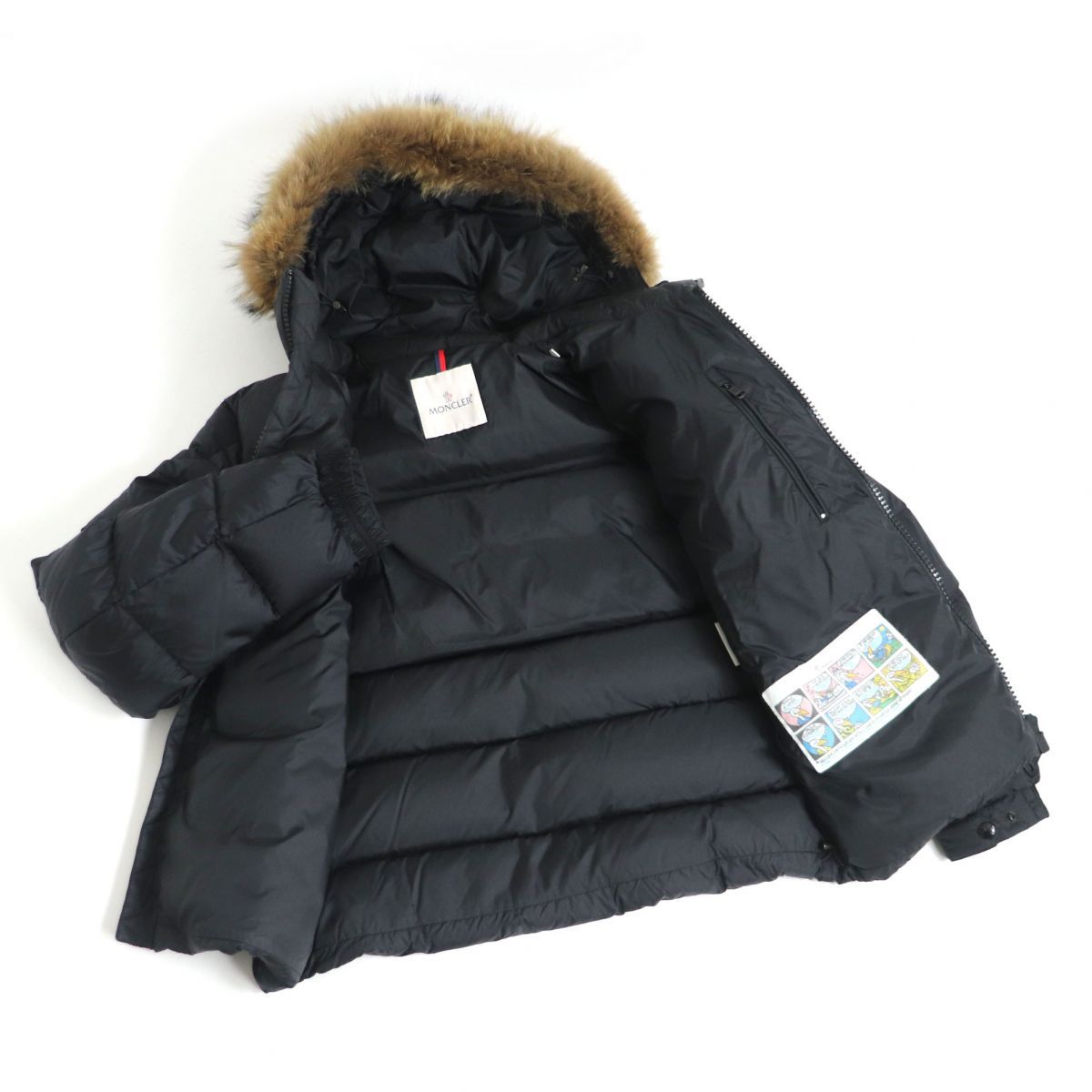 美品□18-19AW MONCLER/モンクレール MARQUE GIUBBOTTO ロゴワッペン付