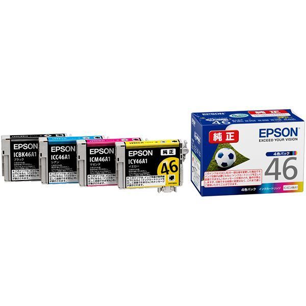 まとめ EPSON エプソン IC4CL46A1 インクカートリッジ 4Cパック 純正品