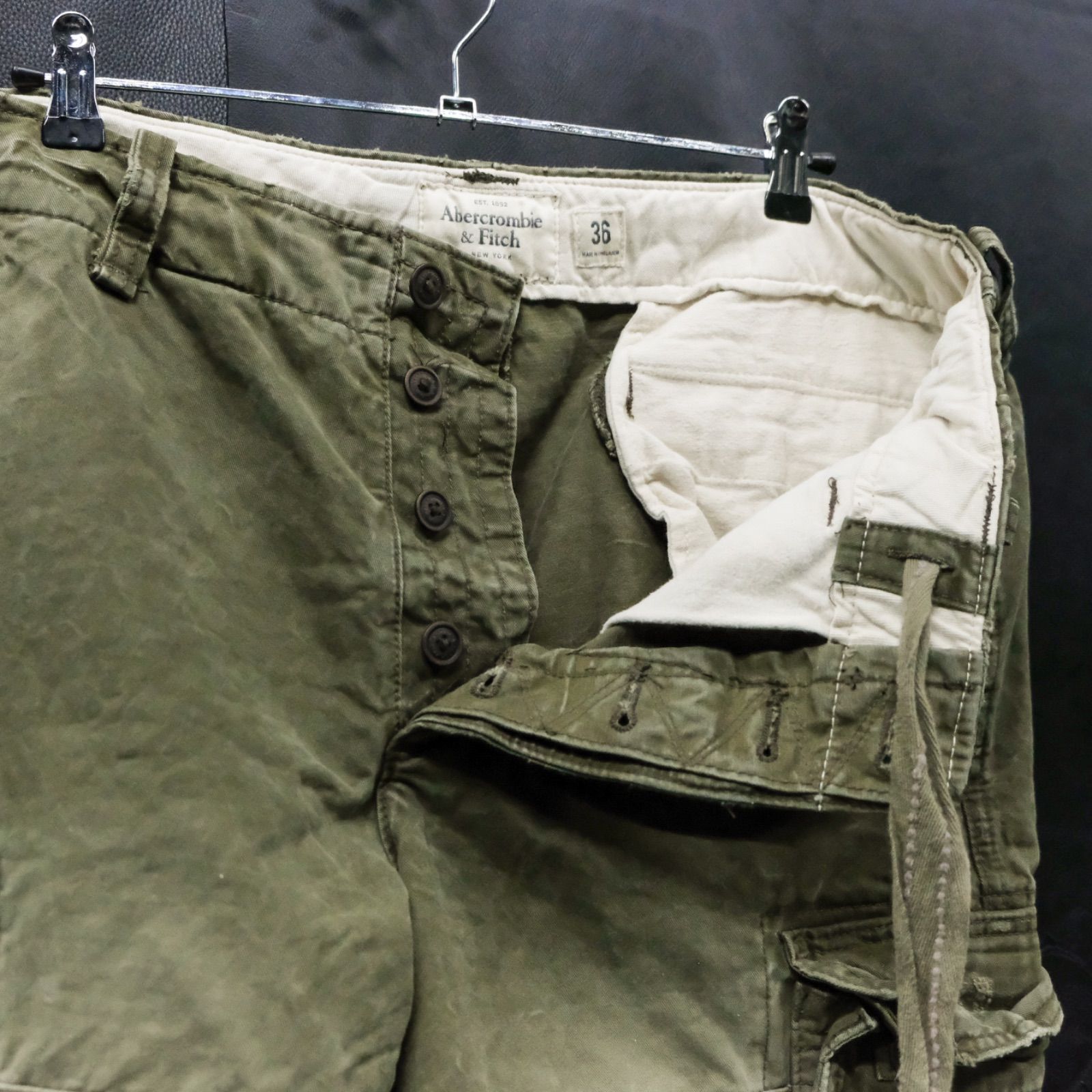 00s Abercrombie&Fitch 襤褸 ダメージ カーゴ ショーツ 2000s archive theory gimmick cargo pants - メルカリ