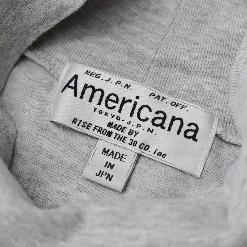 アメリカーナ Americana AMRCN ロゴ刺繍 ハイネックカットソー/グレー コットン Tシャツ 長袖【2400013701594】 楽天市場】【スプリングセール】アメリカーナ Americana AMRCN