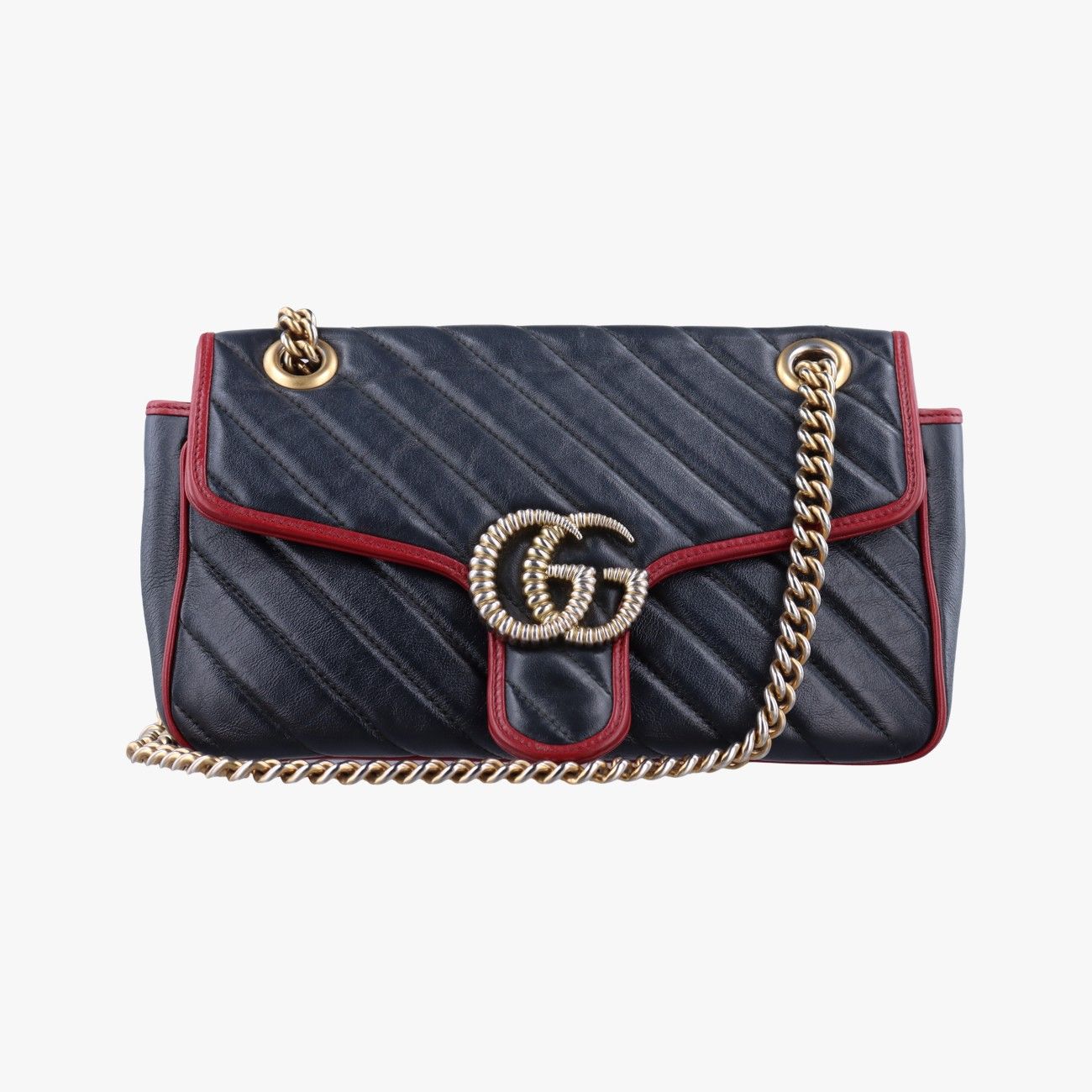 グッチGucciGGマーモントブラック×レッドレザー443497A029004935