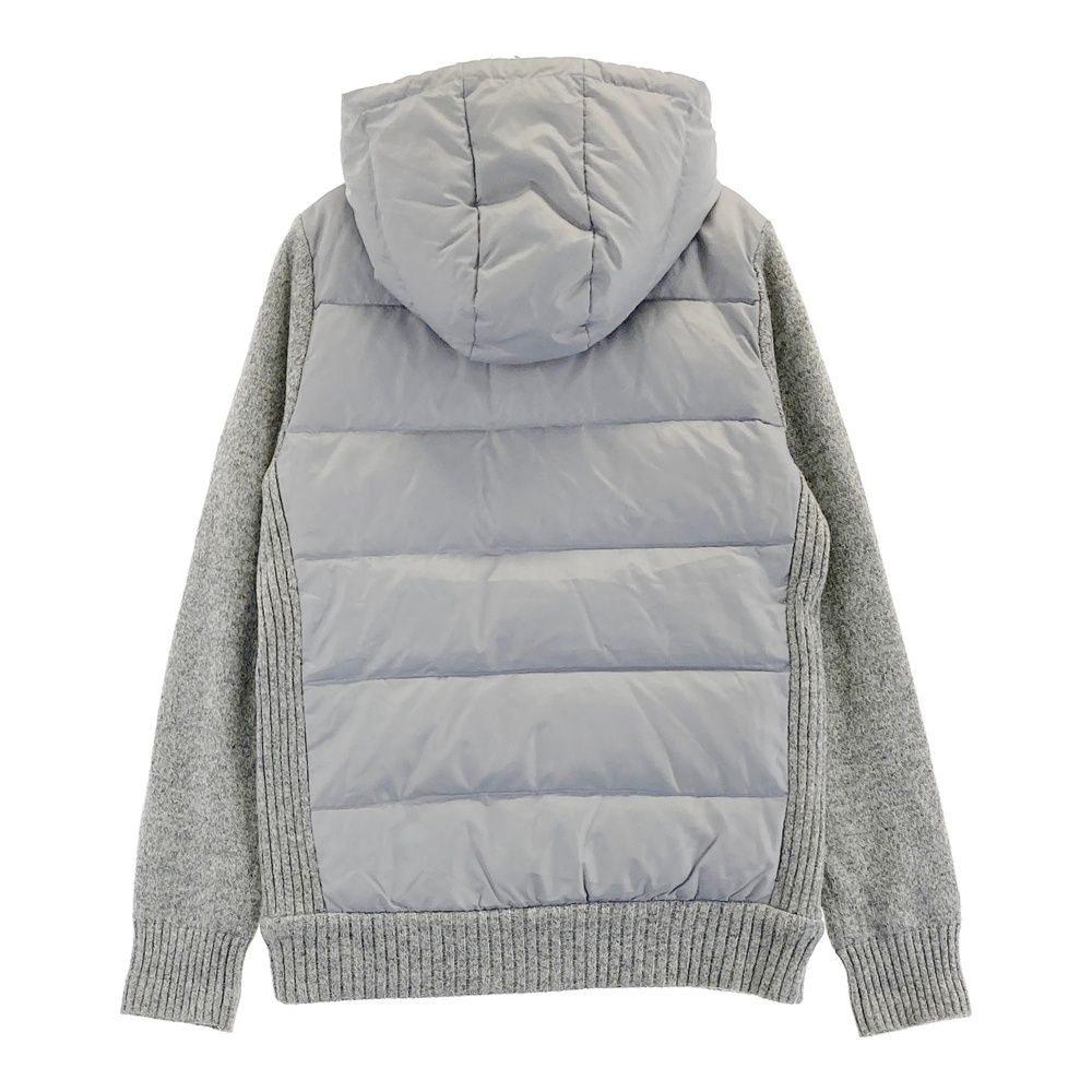 【人気のアイテム】 サイズ M MUNSING WEAR マンシングウェア ダウン切替 フード付 ニットジャケット アーガイル柄 グレー系 240101500370 ゴルフウェア レディース ストスト