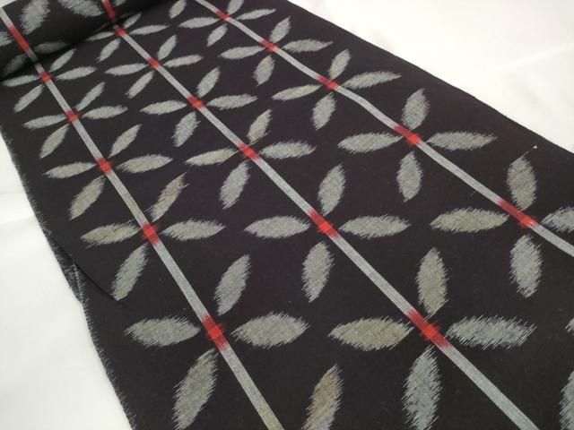 平和屋着物●本場久留米絣 反物 着尺 花間道 坂田政次作 証紙付き 綿 ♥ DAAW7149zzz