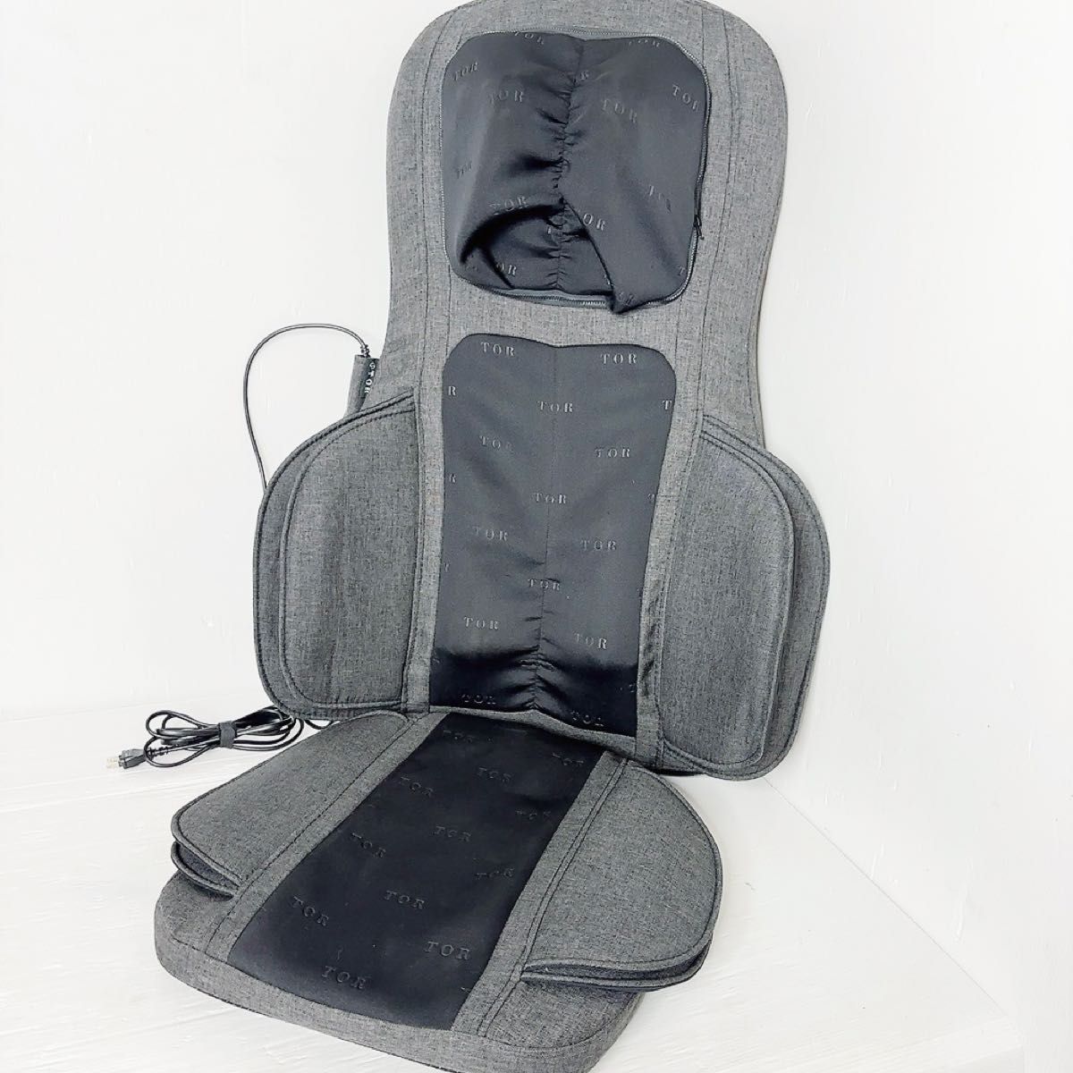 家庭用電気マッサージ器 TOR マッサージシート タタキもみDMA ADE01 BK