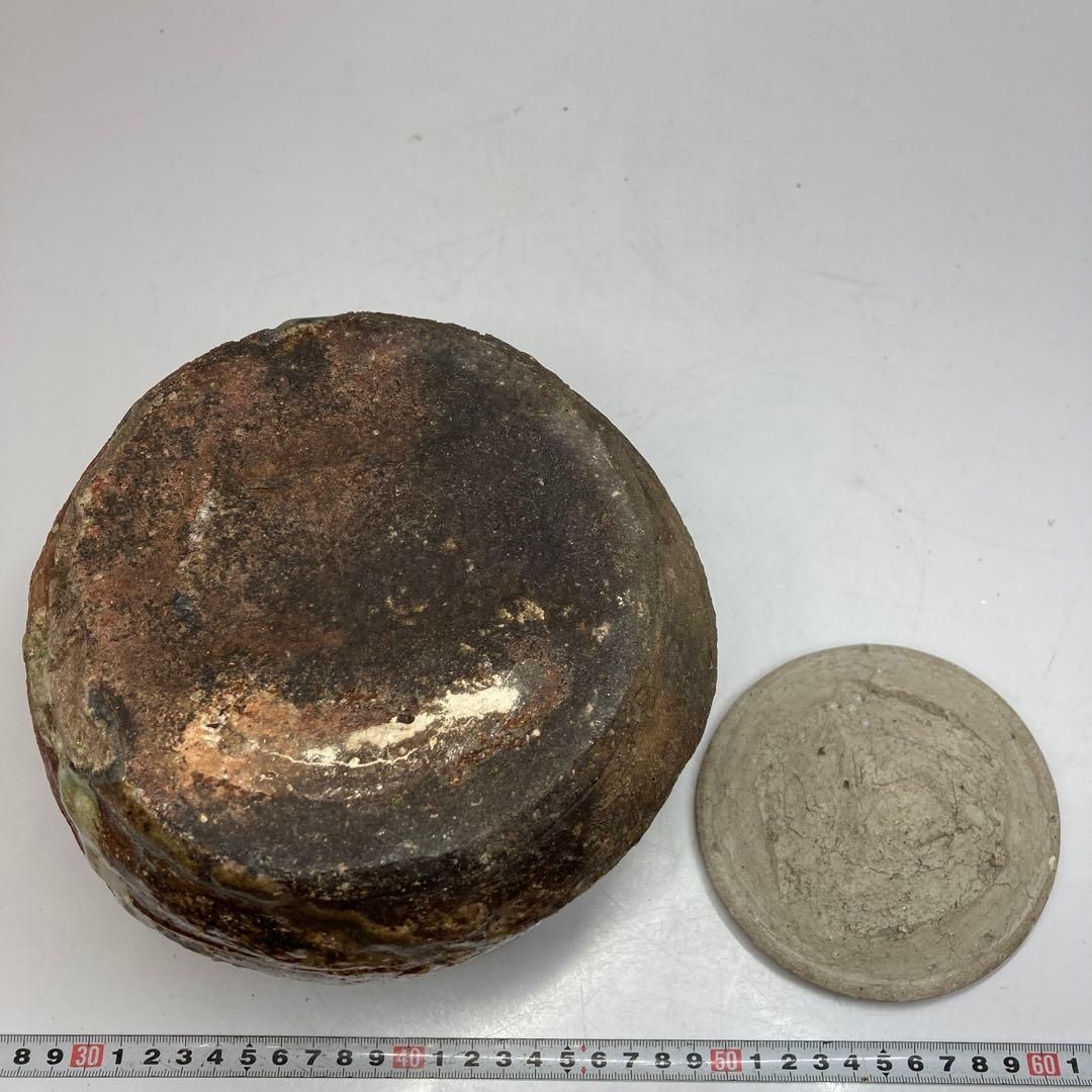 古伊賀水指 底にゲタ付