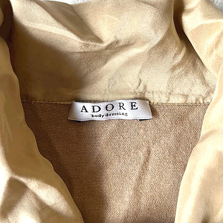 ADORE アドーア カシミヤ シルク ボウタイ セーター 薄手 ボリューム