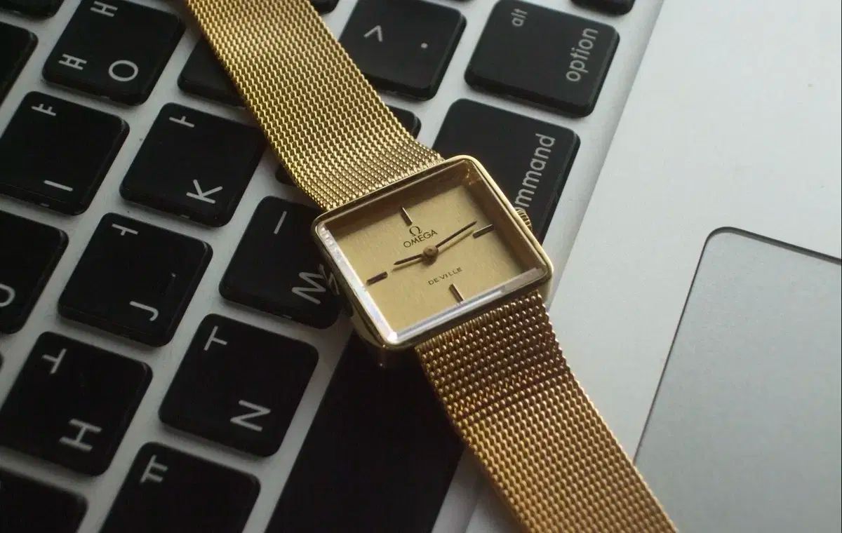 OMEGA オメガ デビル スクエア ゴールド ヴィンテージ 時計