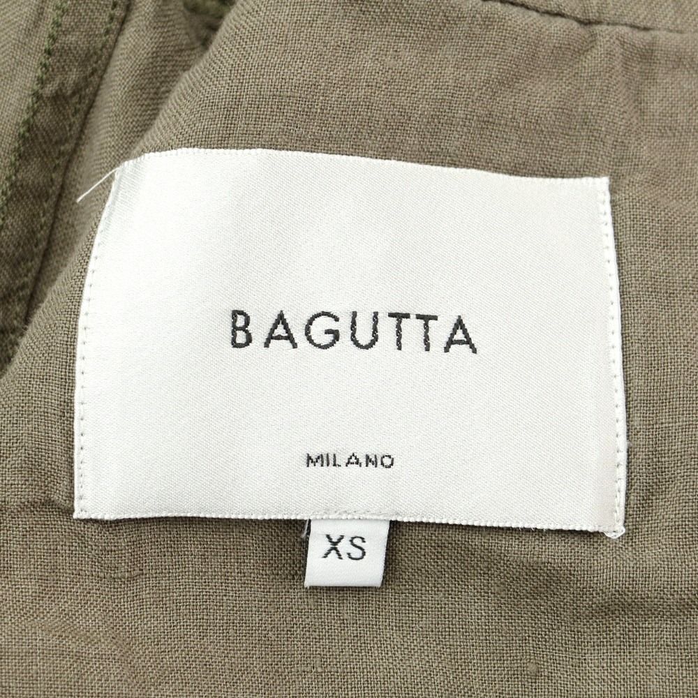 【新品アウトレット】バグッタ Bagutta リネン ワークジャケット ブルゾン オリーブ【サイズXS】【メンズ】-5