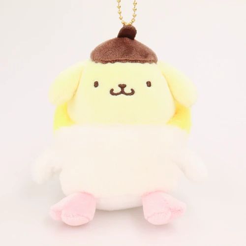 サンリオ　ポムポムプリンインコ着 ぐるみむにゅぐるみ　マスコット いろんな衣装を着たポムポムプリンがかわいい♡ポムポムプリン