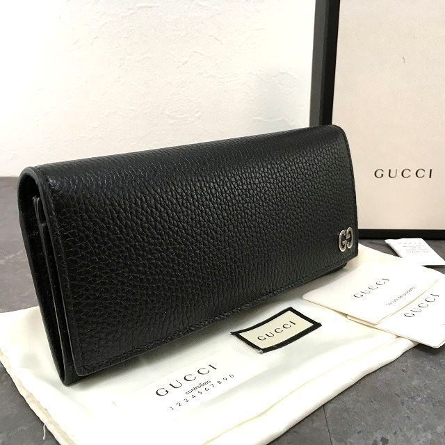 260 送料込み！ 未使用品 GUCCI 長財布 481727 ドリアン ブラック 箱付き