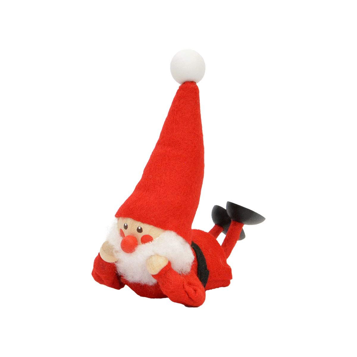 お得，100%新品 NORDIKA nisse ノルディカ ニッセ クリスマス 木製人形（寝転がるサンタ/レッド） その他