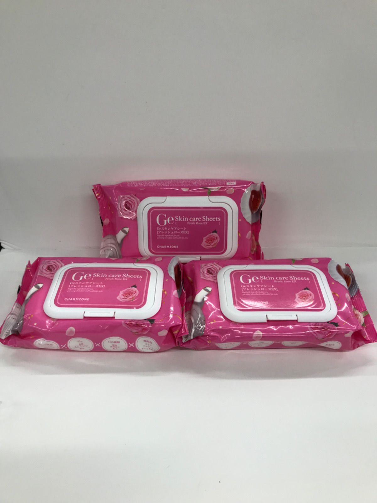 V757 チャームゾーン Ge スキンケアシート フレッシュローズEX 60枚