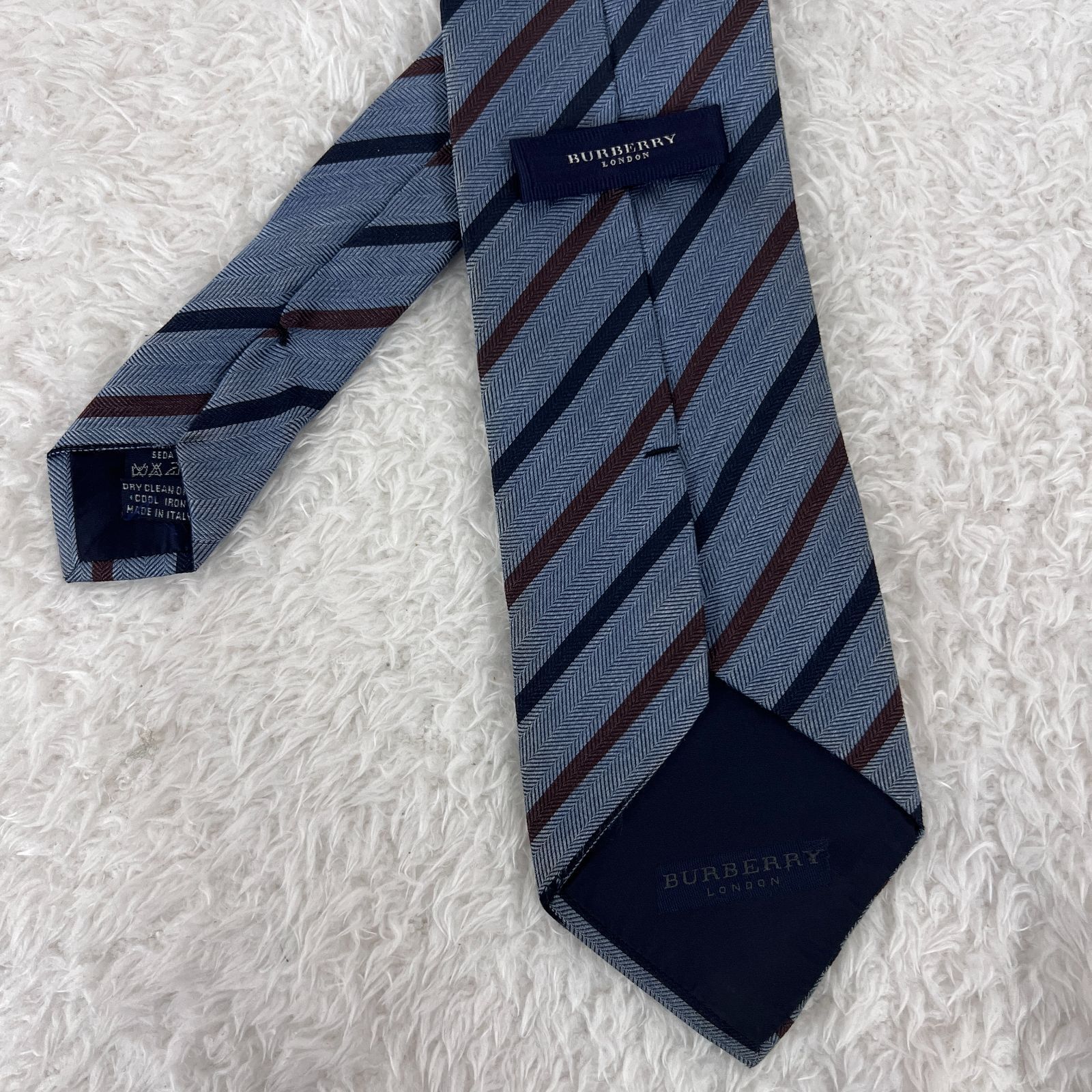 美品》BURBERRY LONDON (バーバリーロンドン) シルクネクタイ