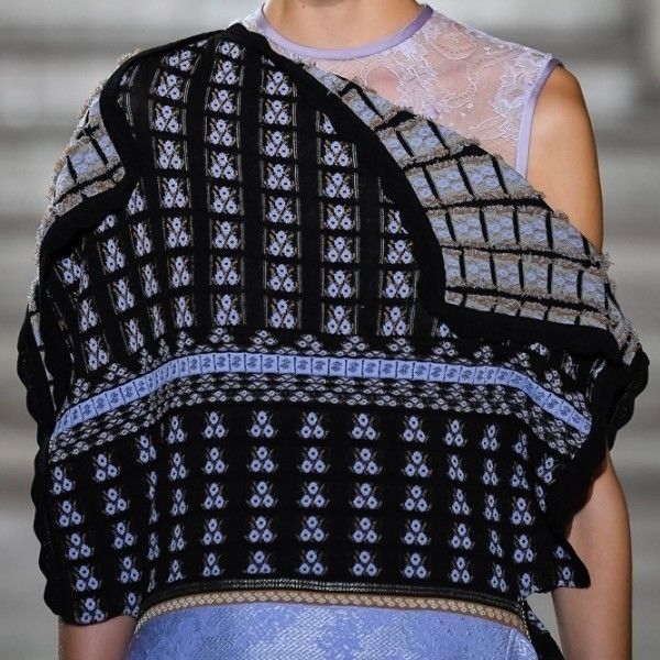 Kurogouchi マメクロゴウチ 19SS Jacquard Knit Top アシンメトリージャガードニット 【透かし】 MM19SS-KN066 14200