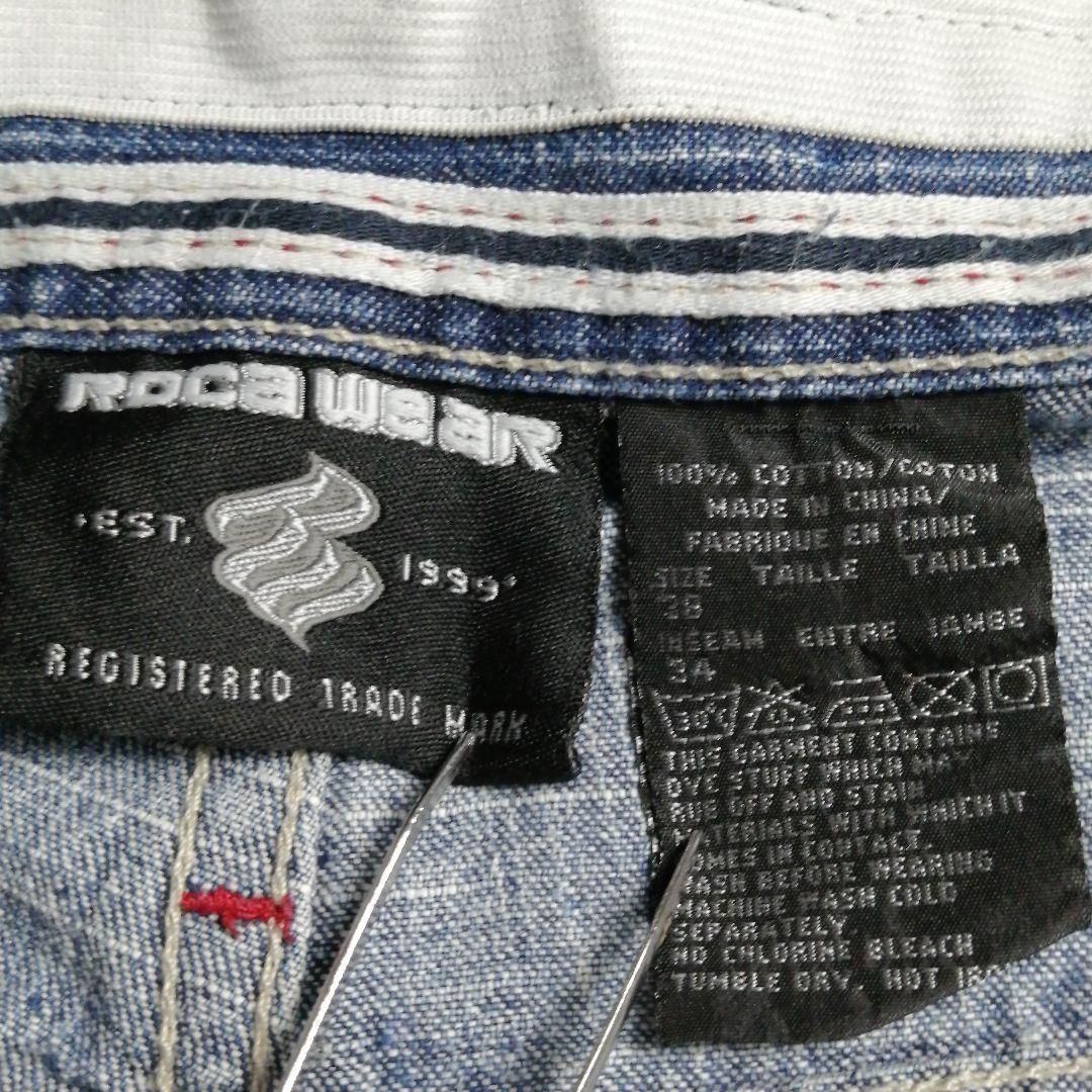 90年代 ROCAWEAR ロカウェア デニムパンツ 極太 バギージーンズ