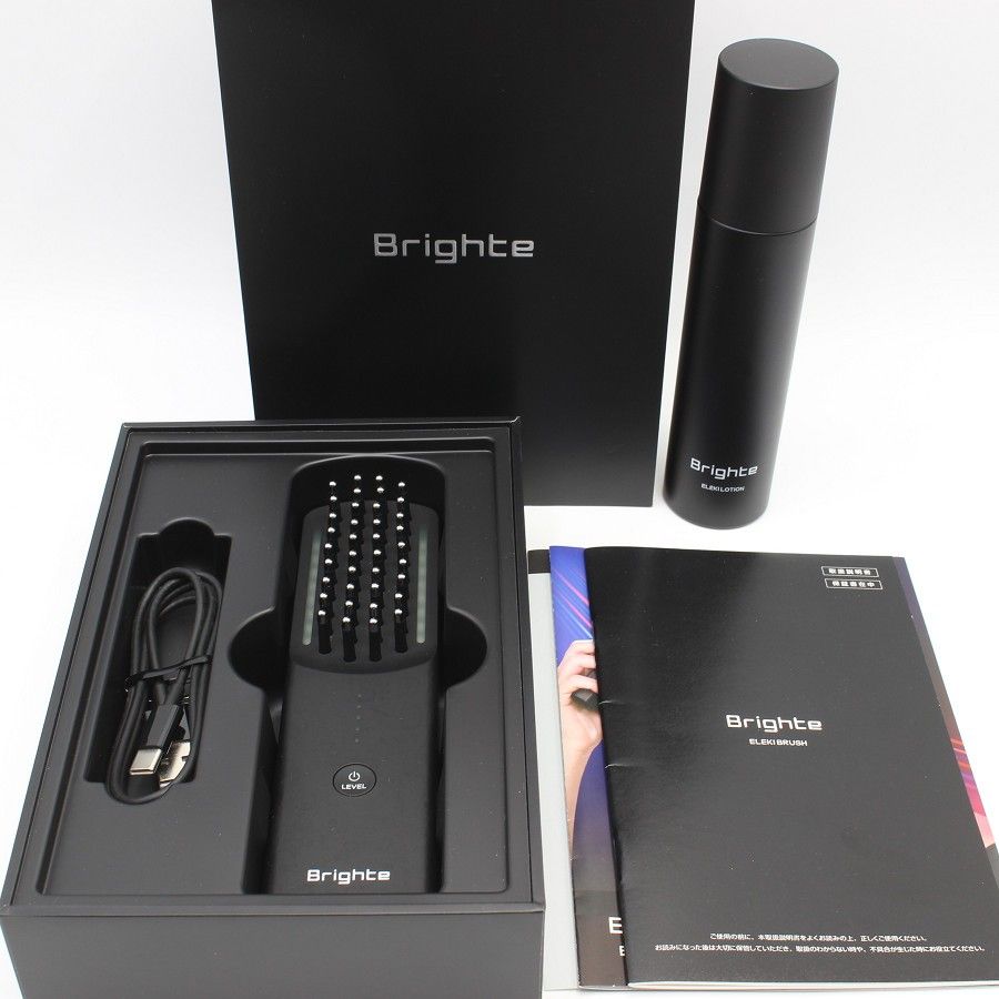 Brighte ELEKI BRUSH BRT-FS145 ブラック 美顔器 EMS フェイス