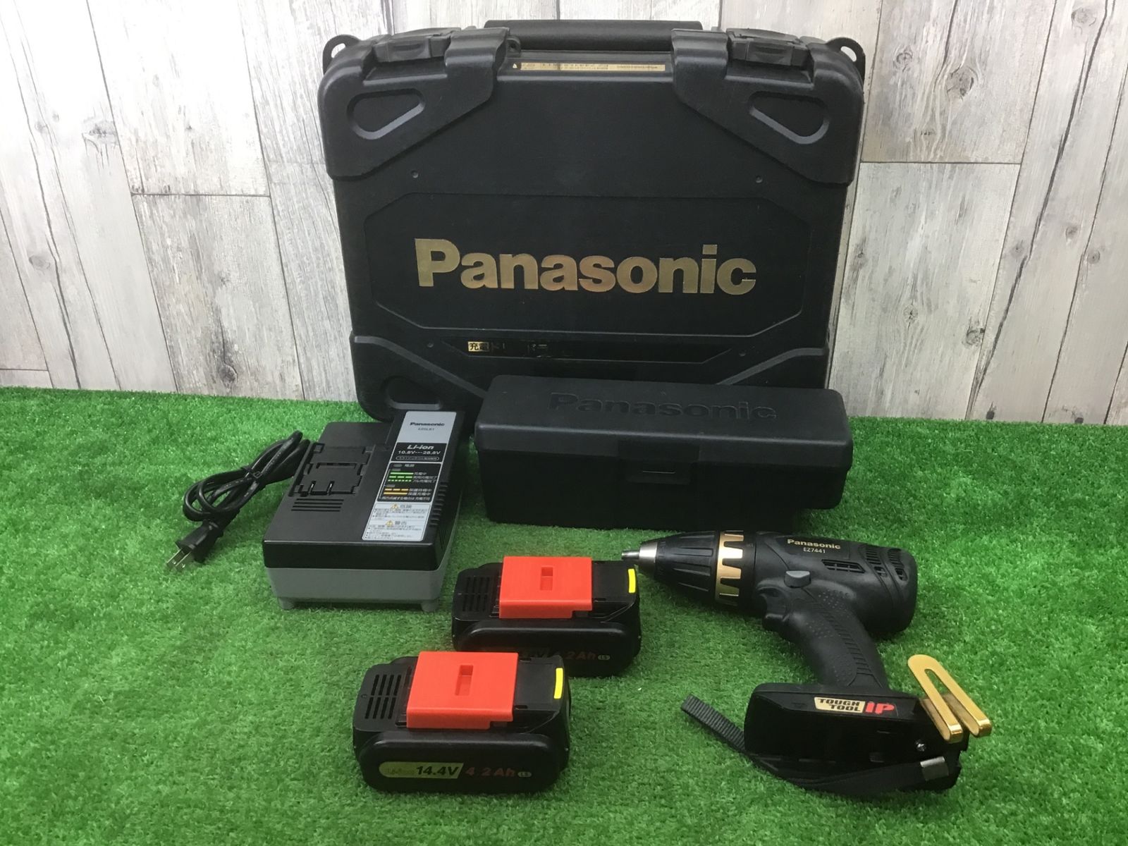 パナソニック14.4VドリルドライバーEZ7441LS2ST1バッテリー2個付〇アクトツール富山店〇A