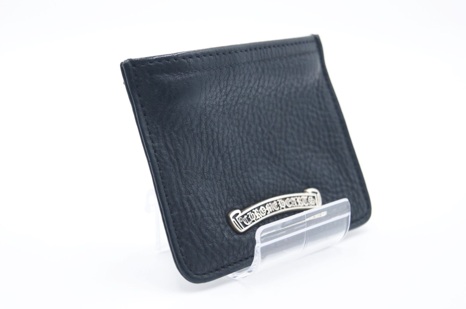 正規品 CHROME HEARTS シルバースクロールラベル レザーコインパース CHROME HEARTS クロムハーツ ZPR CHG PURSE ジッパーチェンジ