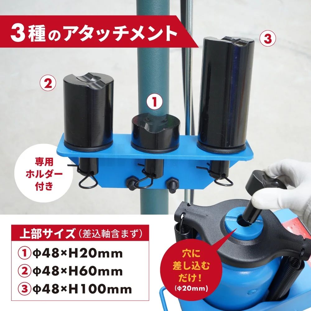 ガレージジャッキ トラックタイヤ交換