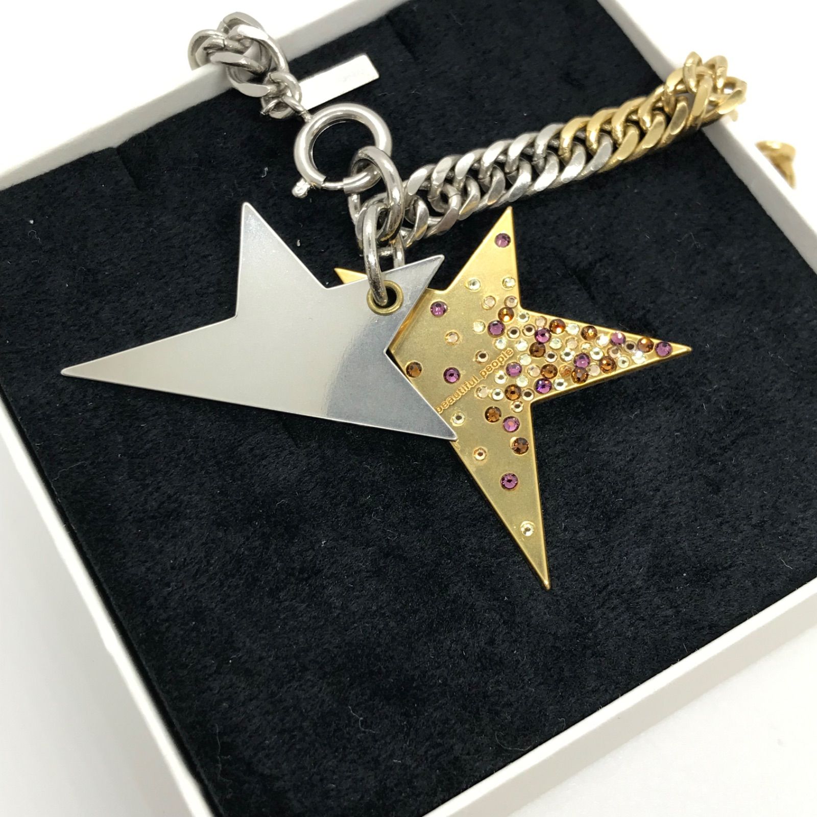 美品】beautiful people ビューティフルピープル スターネックレス 