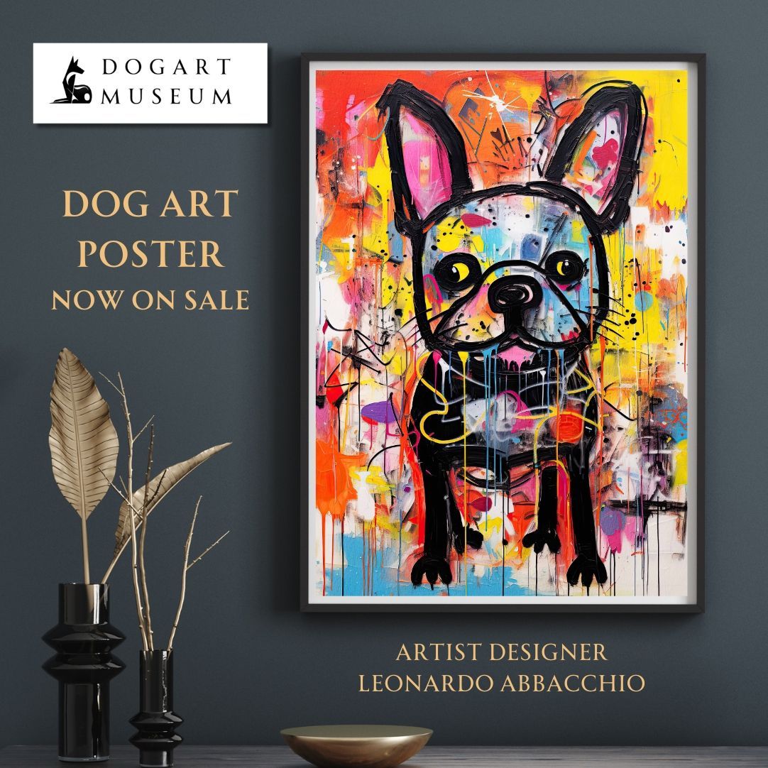 ⭕原画 after dinner 2016 フレンチブル 犬の現代アート 絵画 原画 after dinner 2016 フレンチブル 犬の現代アート 絵画
