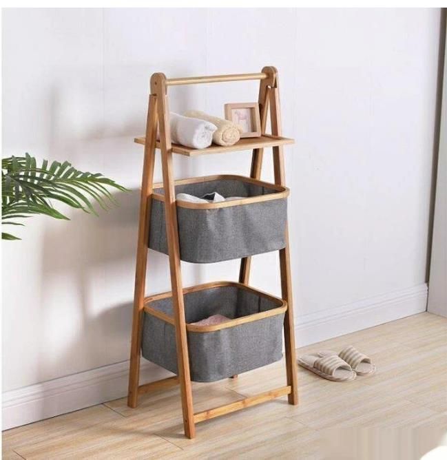 人気推薦ランドリーバスケット 3段 洗濯かご 洗濯物入れ 脱衣カゴ ランドリーラック ワゴン ランドリー収納 ランドリーボックス 持ち運び