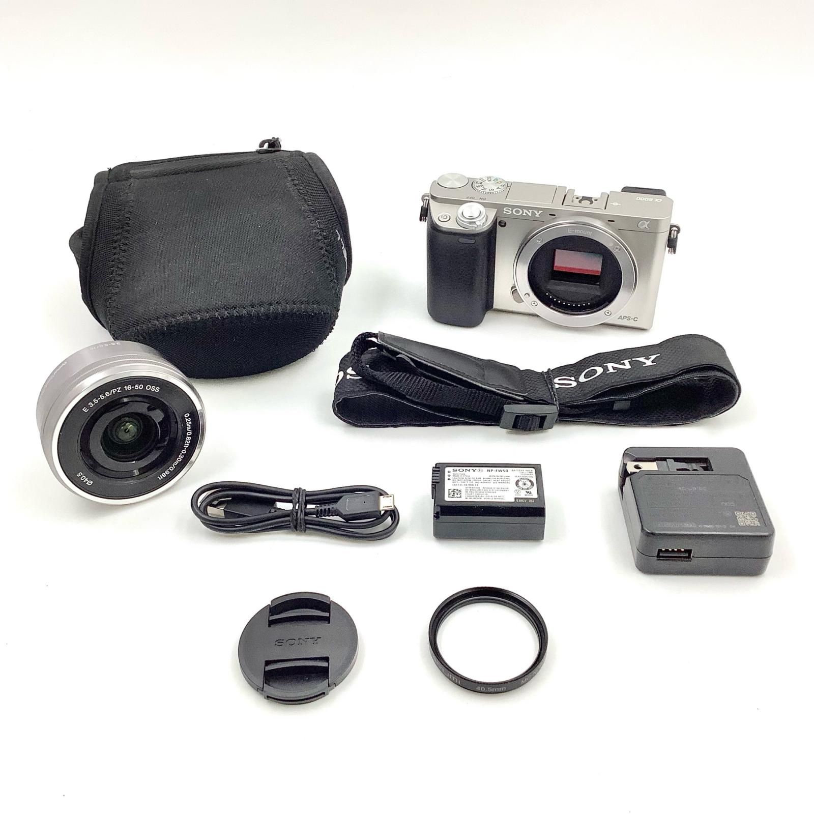 全額返金保証】【最速発送】Sony α6000 ILCE-6000L パワーズームレンズ 