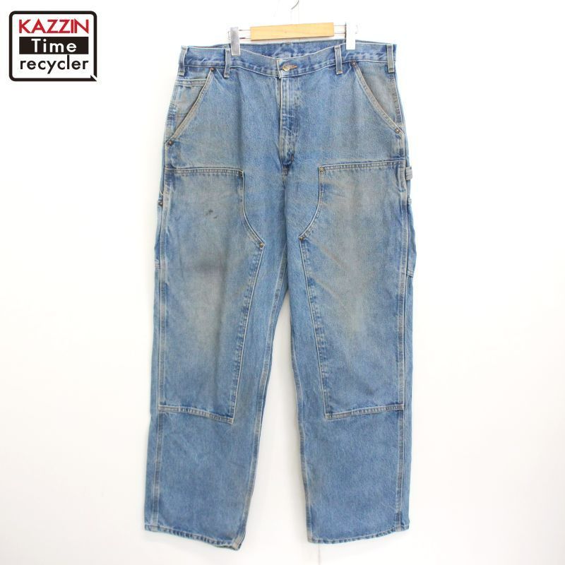 00s Carhartt ダブルニーデニムペインターパンツ ワーク メンズ 表記38×32サイズ