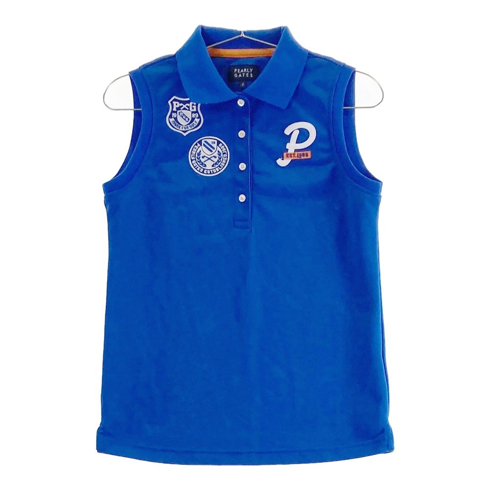 サイズ：0 PEARLY GATES パーリーゲイツ ノースリーブポロシャツ