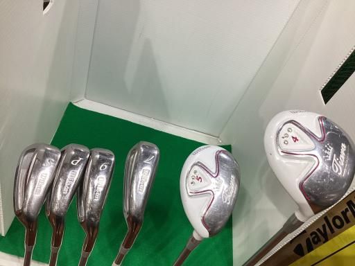 ウィルソン Wilson Tiara MODA 8S ホワイト レディース クラブセット CS オリジナルカーボン フレックスL レディース 女性用 右利き 右用 Dランク ゴルフクラブ