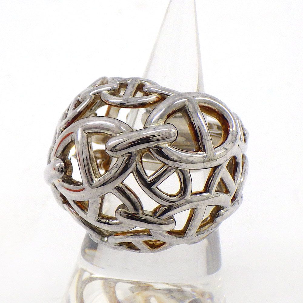 HERMES エルメス シェーヌダンクル アンシェネTGM リング AG925 表記