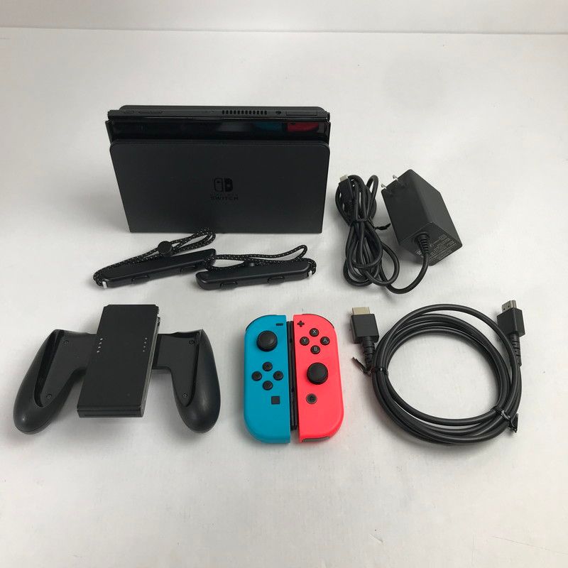 【美品】Nintendo Switch 本体 有機EL JCネオン 美品 Nintendo Switch 本体 Joy-Con(L) ネオンブルー/(R) ネオン